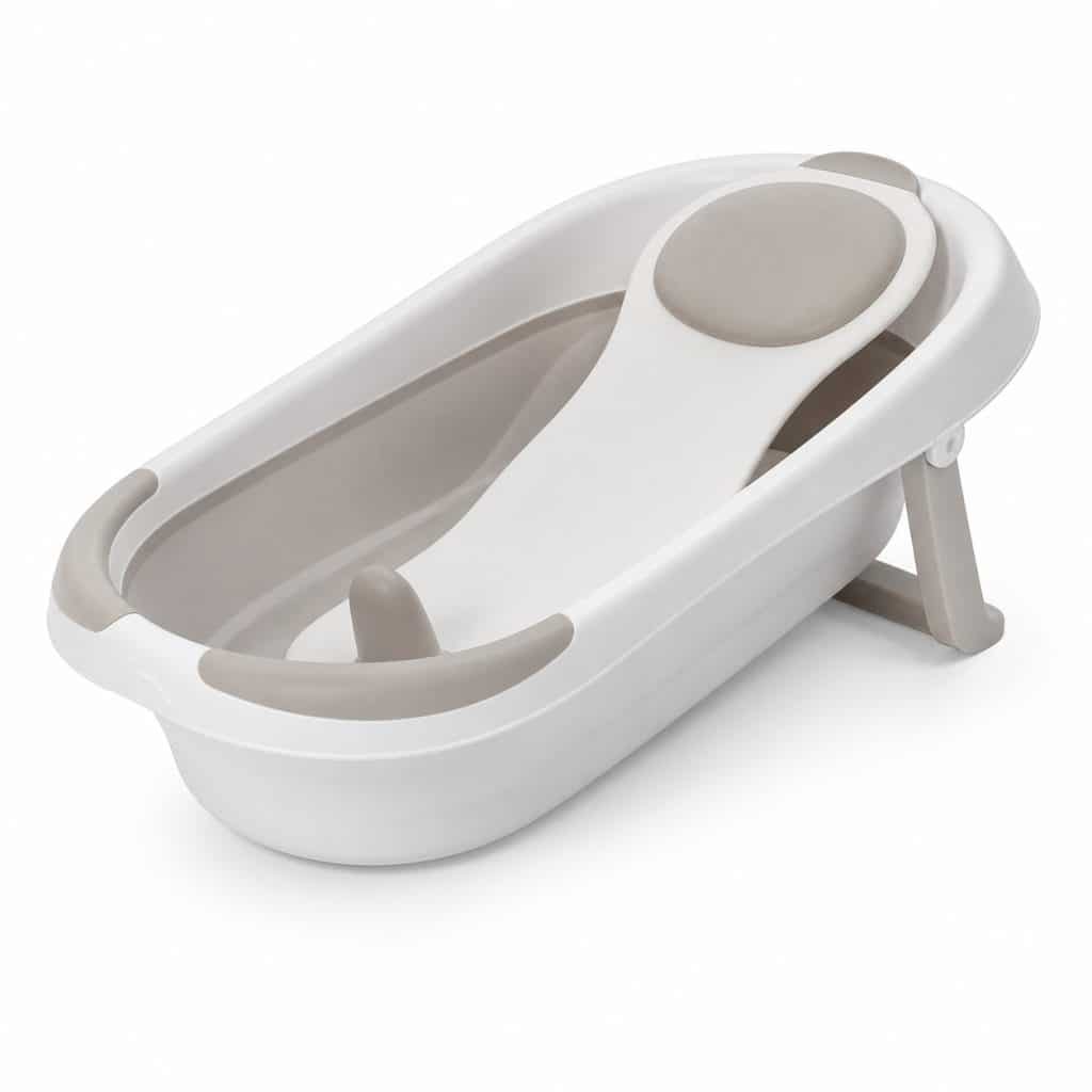 Baignoire ergonomique évolutive pour bébé présenté seul