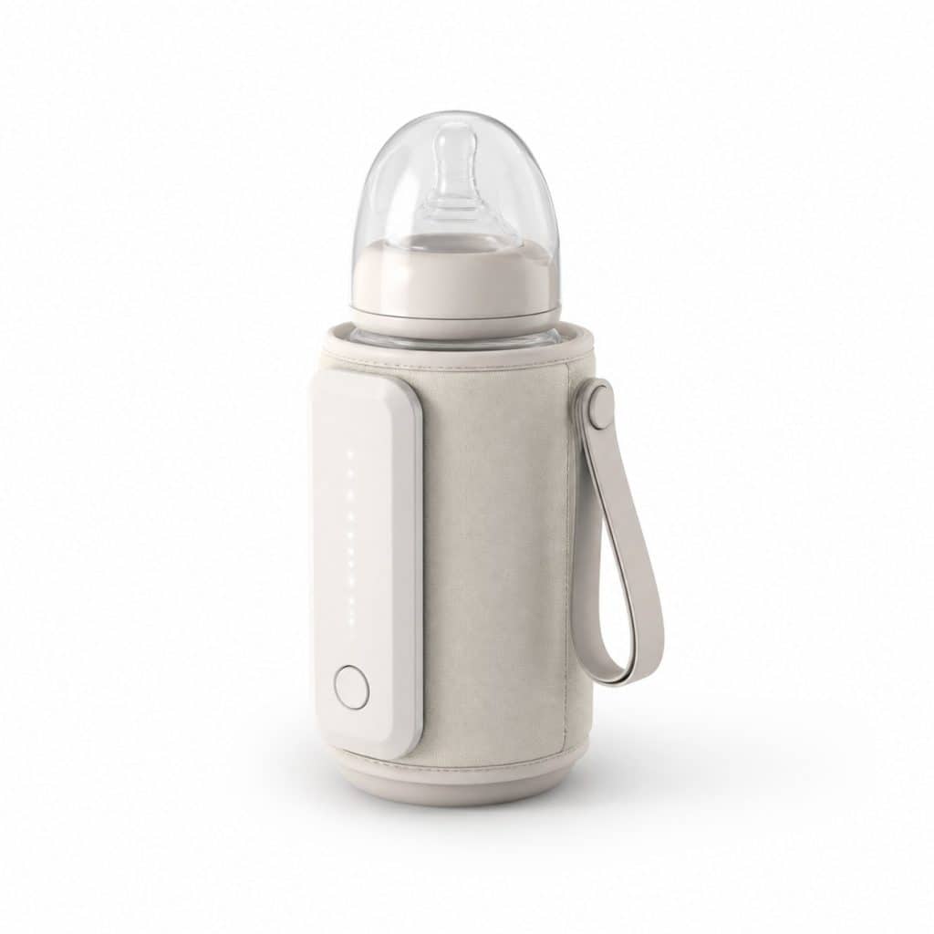 Chauffe-biberon nomade sur batterie rechargeable présenté seul
