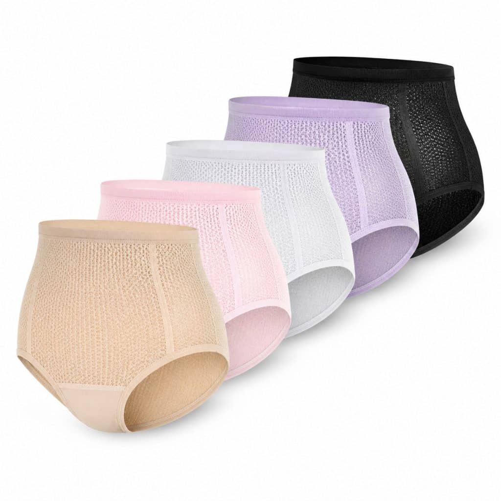 Culotte post-partum filet, lot de 5 présenté seul