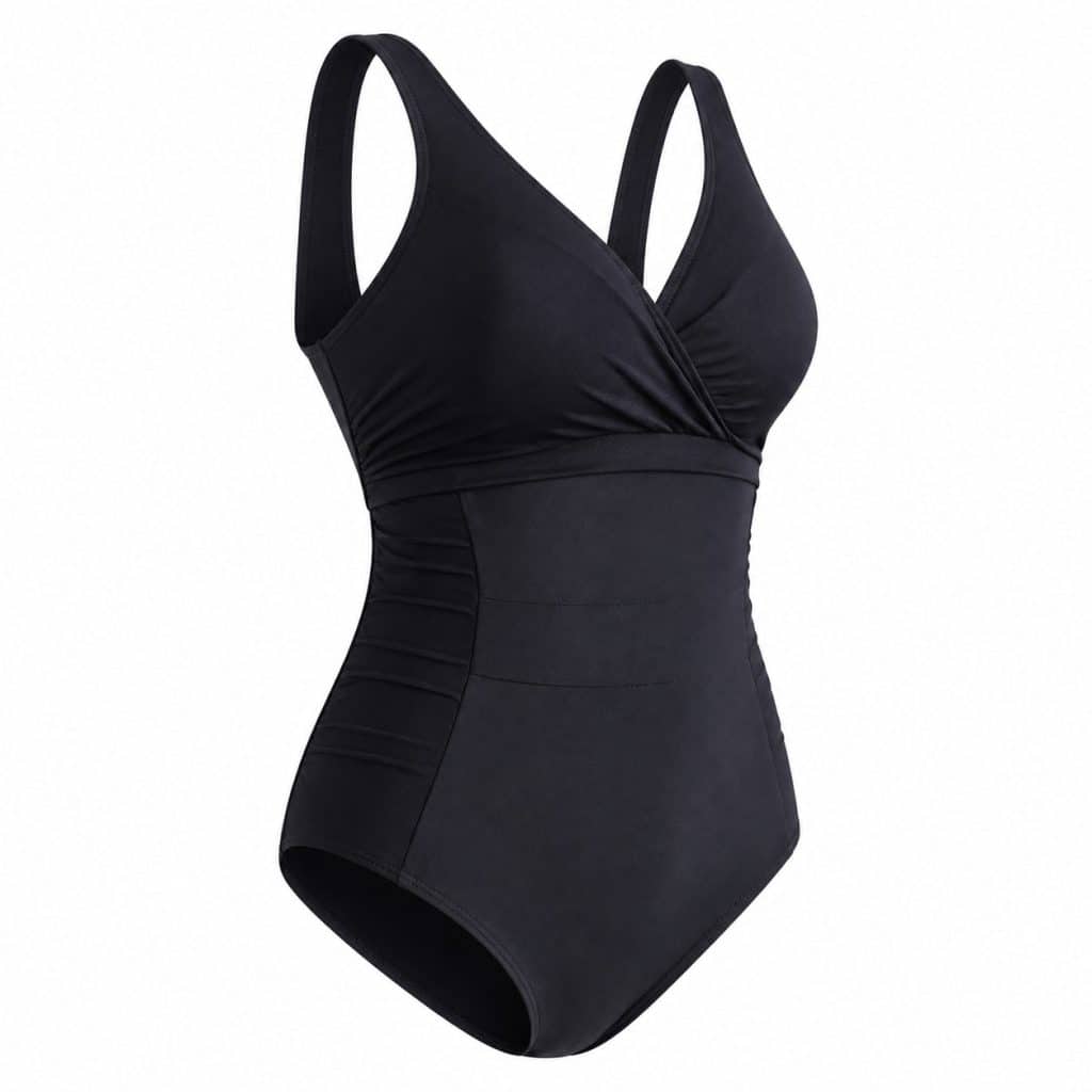 Maillot de bain post-partum gainant taille haute présenté seul
