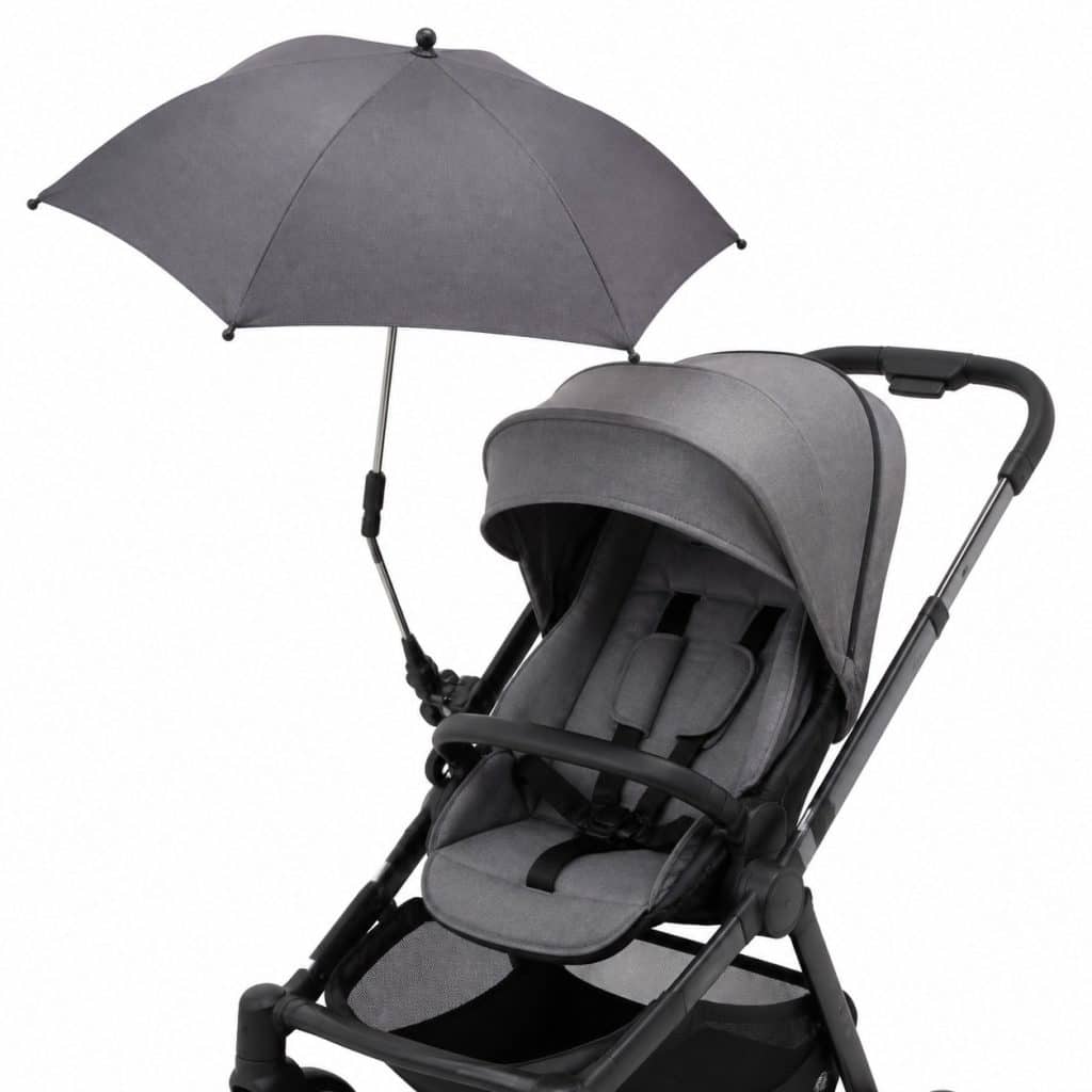 Ombrelle universelle anti-UV pour poussette présenté seul