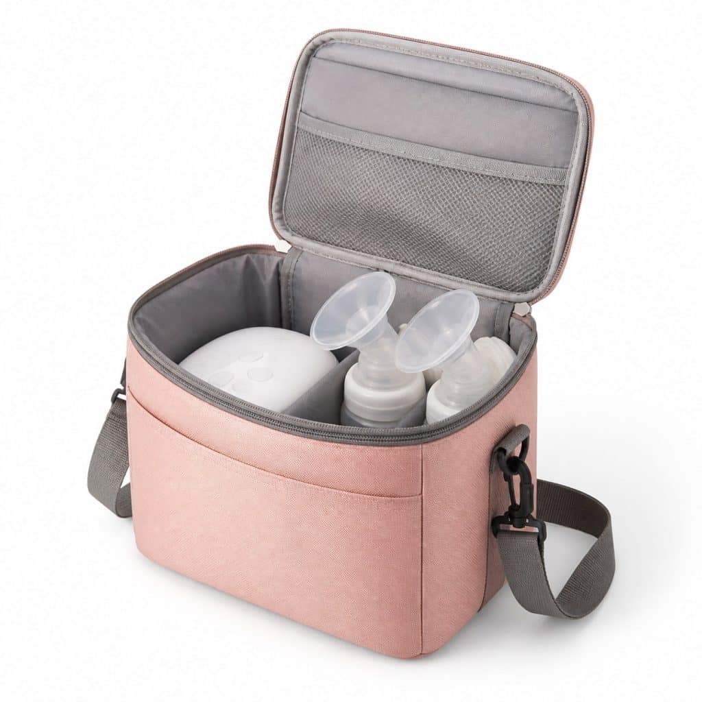 Sac de transport isotherme pour tire-lait présenté seul