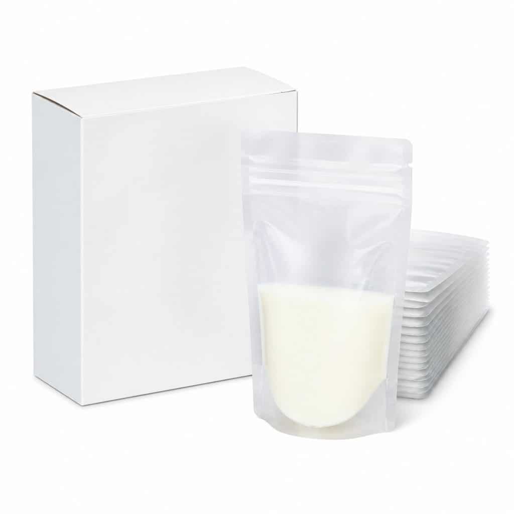 Sacs de conservation lait maternel boîte de 25 présenté seul
