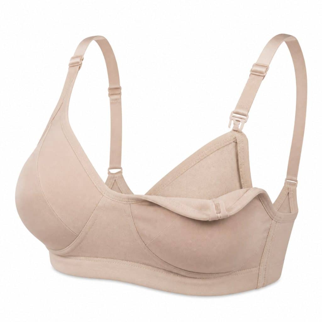 Soutien-gorge d'allaitement sans armature présenté seul