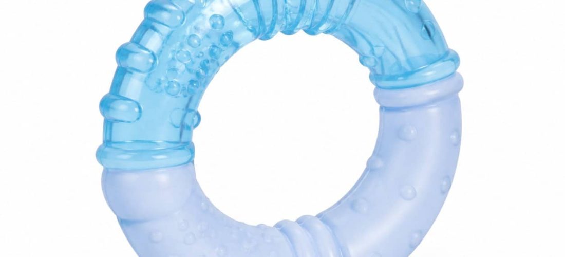 Anneau de dentition réfrigérant texture souple présenté seul